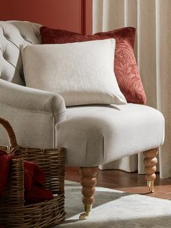 Laura Ashley Whinfell Square Cushion - view 2, Natural