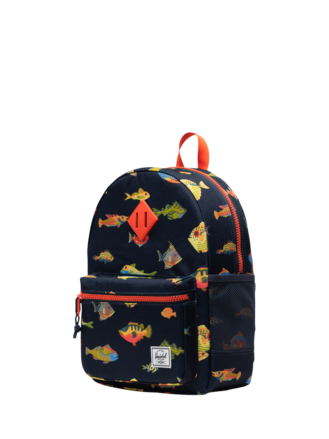 Product image 3 of 4, which shows Herschel Supply Co. Kids' Something Fishy Backpack, Fish Print