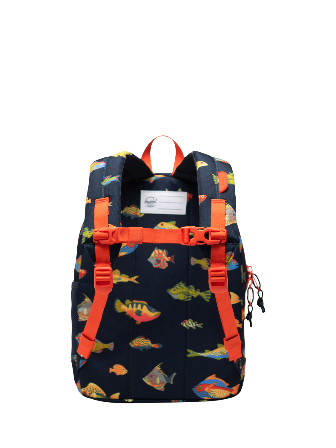 Product image 4 of 4, which shows Herschel Supply Co. Kids' Something Fishy Backpack, Fish Print