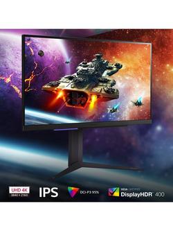 LG UltraGear 27GR93U HDR 4K Ultra HD Gaming Monitor, 27", Black - view 2, Black