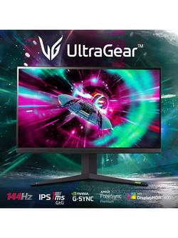 LG UltraGear 32GR93U HDR 4K Ultra HD Gaming Monitor, 32", Black - view 2, Black