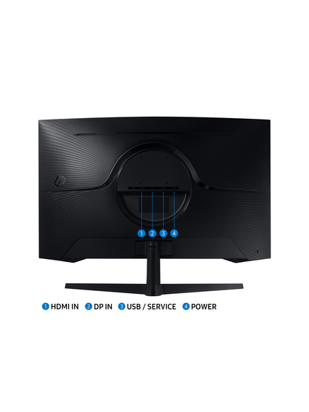 Samsung Odyssey G5 LS32CG552EUXXU Quad HD Gaming Monitor, 32", Black - view 2, Black