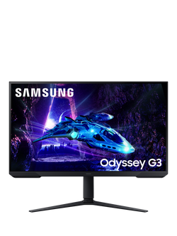Samsung Odyssey G3 LS32DG302EUXXU Full HD Gaming Monitor, 32", Black, Black