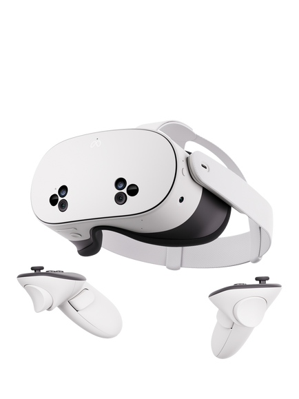 Meta Quest 3S All-In-One Mixed Reality Headset and Controllers, 256GB, White, White