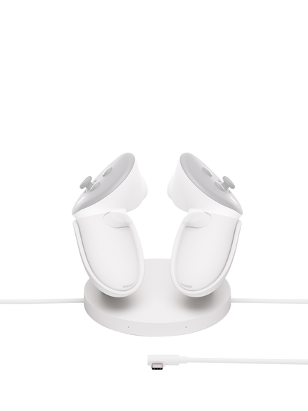 Meta Quest Compact Charging Dock for Meta Quest 3/3S, White, White
