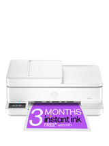 HP ENVY 6530e All-In-One Wireless Printer, HP+ Enabled & HP Instant Ink Compatible, White