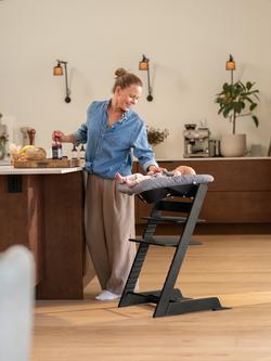 Stokke Tripp Trapp Oak Highchair - view 2, Black