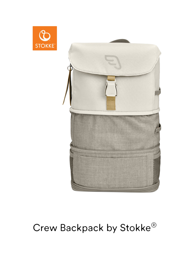 Product image 3 of 3, which shows Stokke JetKids Crew Travel Backpack, White