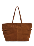 Flattered Lesley Fine Calf Leather Tote Bag, Bourbon
