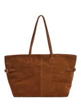 Flattered Lesley Fine Calf Leather Tote Bag, Bourbon