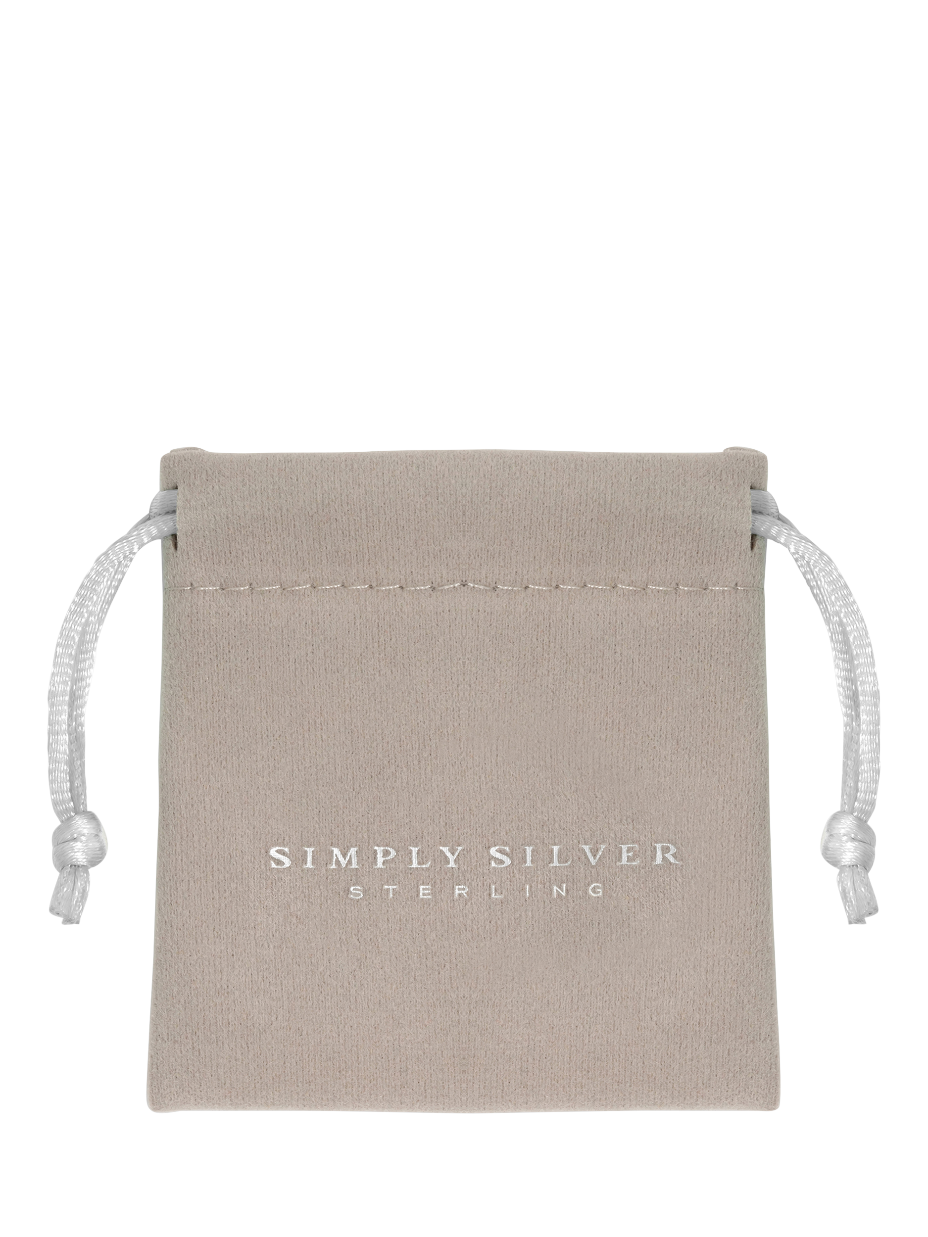 Product image 4 of 4, which shows Simply Silver Cubic Zirconia Graduated Linear Stick Necklace, Silver