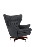 G Plan Vintage The Sixty Two Leather Swivel Armchair