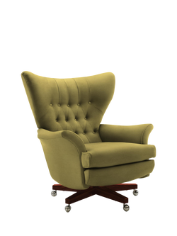 G Plan Vintage The Sixty Two Swivel Armchair, Easy Clean Plush Moss