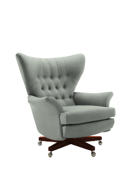 G Plan Vintage The Sixty Two Swivel Armchair, Easy Clean Plush Slate