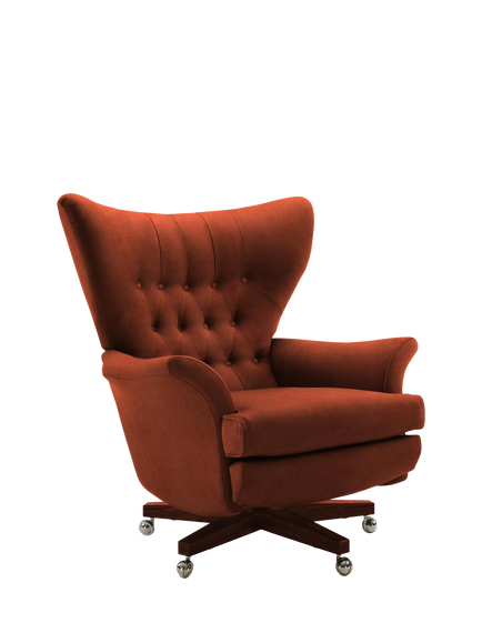 G Plan Vintage The Sixty Two Swivel Armchair, Easy Clean Plush Umber