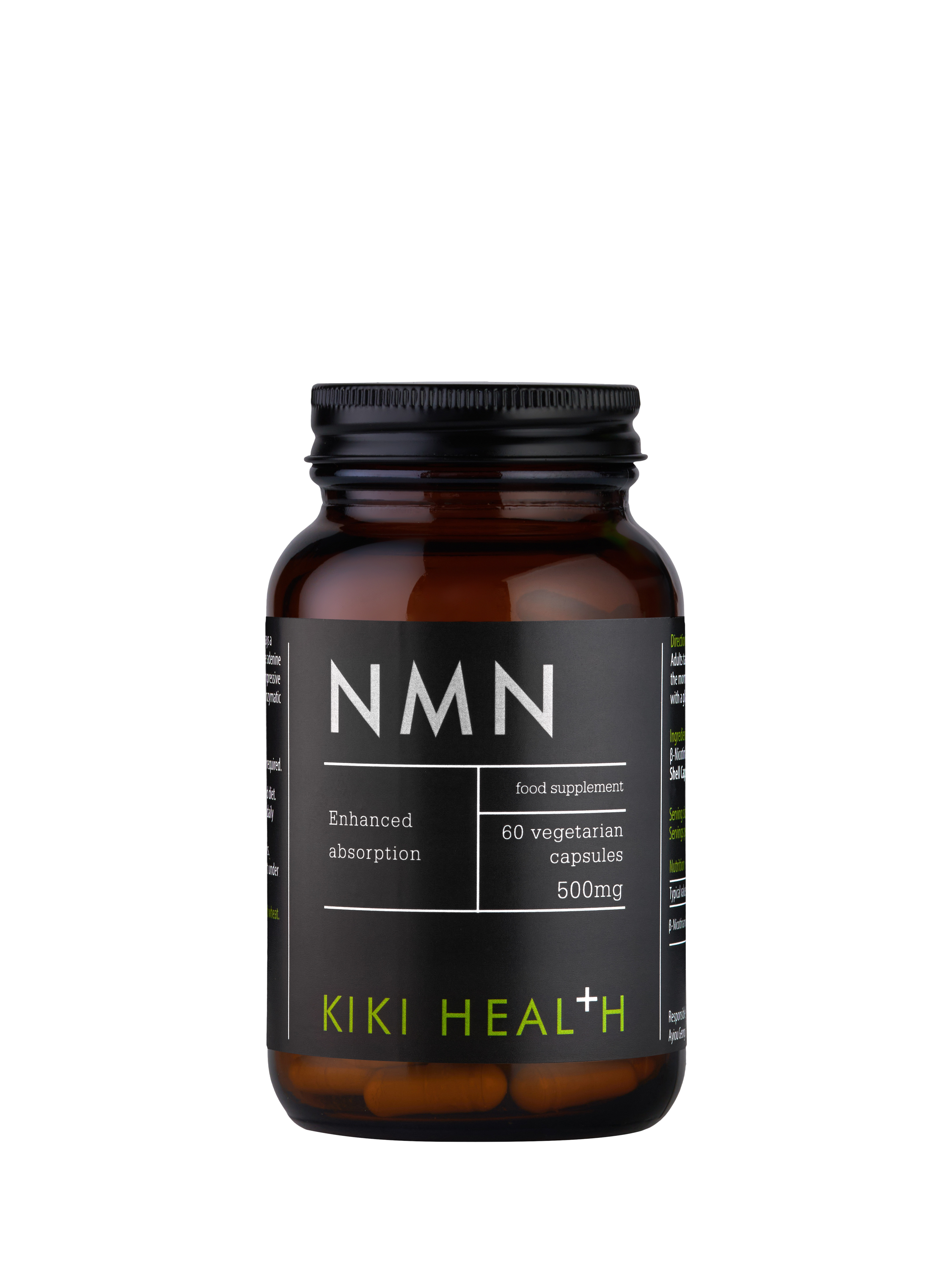 Product image 1 of 2, which shows KIKI Health NMN Food Supplement, 60 Vegicaps