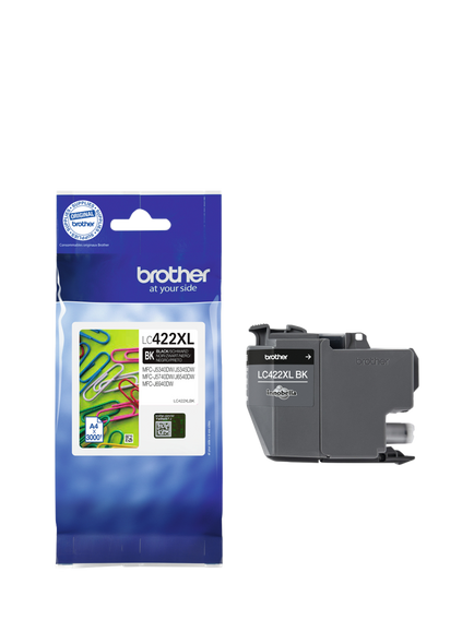 Brother LC422XL Ink Cartridge, Black, Black