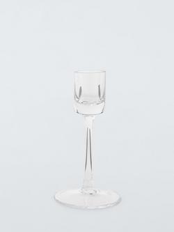 John Lewis Glass Candle Stick, H13cm, Clear