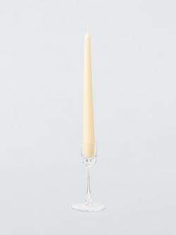 John Lewis Glass Candle Stick, H13cm - view 2, Clear