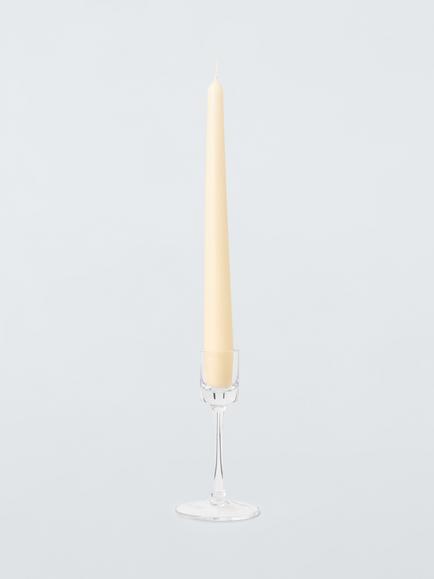 John Lewis Glass Candle Stick, H13cm - view 2, Clear