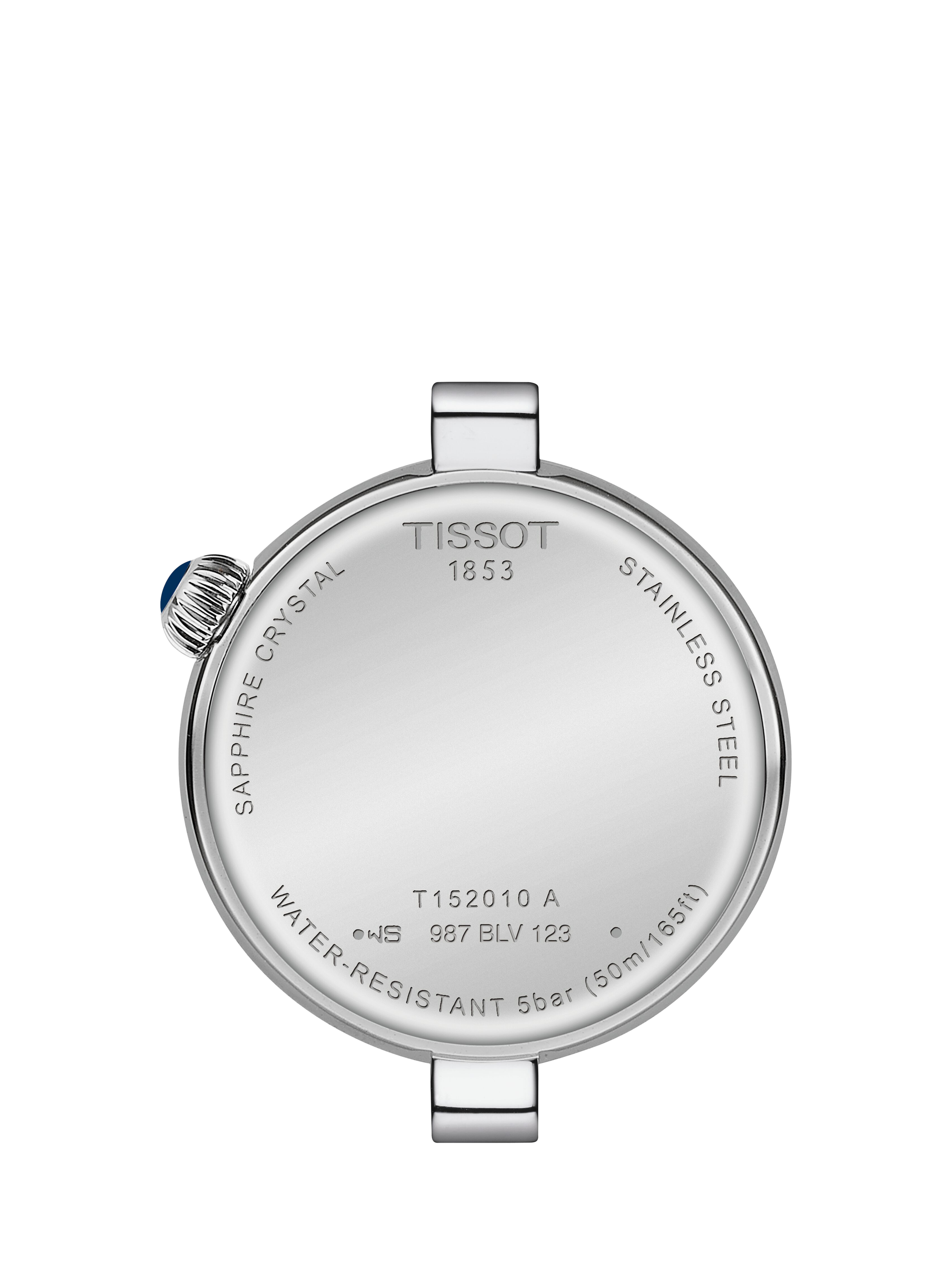 Product image 4 of 4, which shows Tissot T1520101603800 Women's Desir Crystal Edge Leather Strap Watch, Blue