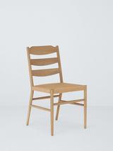 John Lewis Reed Dining Chair, White Grain Oak