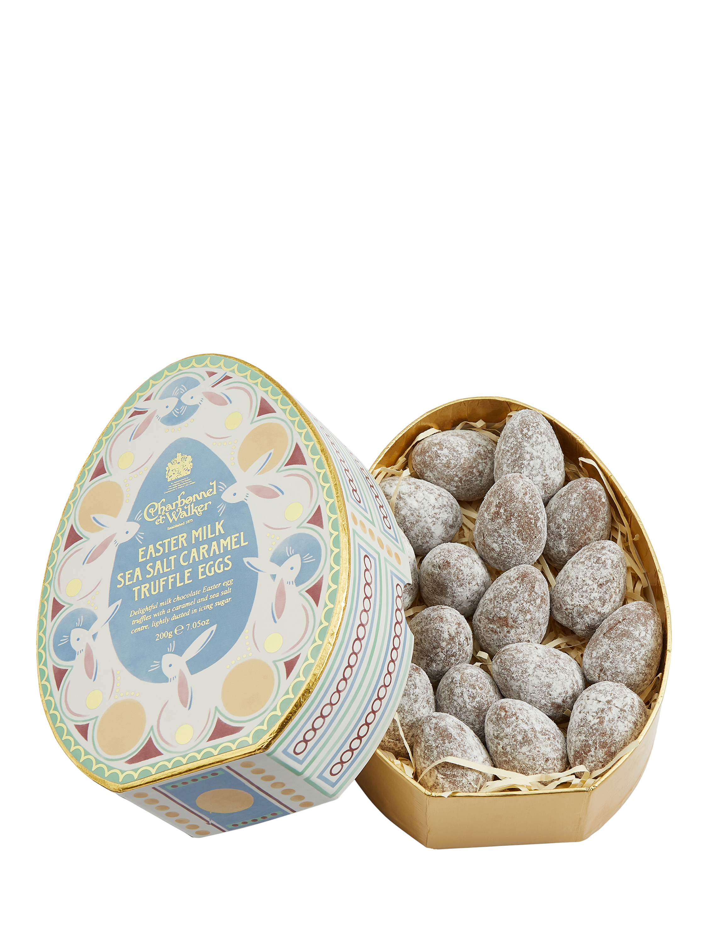 Charbonnel et Walker Easter Milk Sea Salt Caramel Truffle Eggs, 200g