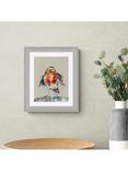 John Lewis Nicola Jane Rowles 'Robin' Framed Print & Mount, 35 x 29cm, Grey