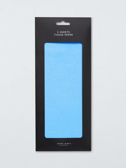 John Lewis Tissue Paper, Pack of 5, Light Blue, Light Blue