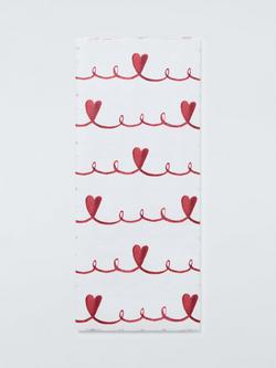 John Lewis Swirly Hearts Tissue Paper, Pack of 3, Light Pink, Light Pink