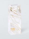 John Lewis Marble Gift Bag, Cream Multi, Bottle Bag
