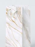 John Lewis Marble Gift Bag, Cream Multi, Bottle Bag