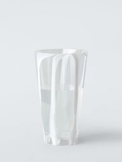 John Lewis Dolce Vita Striped Plastic Picnic Highball, 700ml - view 2, White