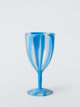 John Lewis Dolce Vita Striped Plastic Picnic Wine Glass, 450ml