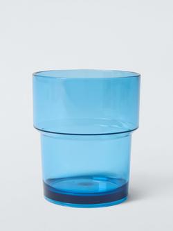 John Lewis Stackable Plastic Picnic Tumbler, Set of 4, 250ml, Azure - view 2, Azure