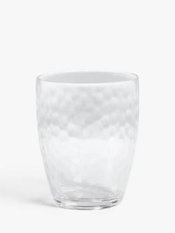 John Lewis Ripple Plastic Picnic Tumbler, 500ml, Clear
