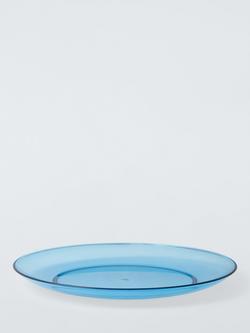 John Lewis Stackable Plastic Picnic Plate, Set of 4, 23cm, Azure - view 2, Azure