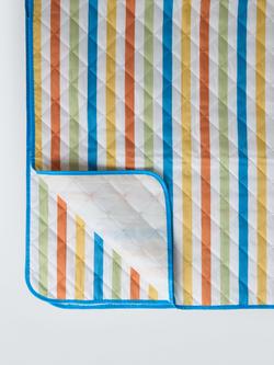 John Lewis Striped Extra Large Picnic Rug, Multi - view 2, Multi