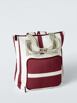 John Lewis Palm House 2 Person Filled Picnic Cooler Backpack Bag, 15L, Natural, Natural