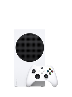 Microsoft Xbox Series S Digital Edition Console, 1TB, with Wireless Controller, White, White