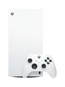 Microsoft Xbox Series X Digital Edition Console, 1TB, with Wireless Controller, White, Black
