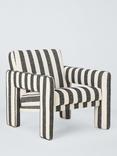 John Lewis x John Cooper Blocky Striped Armchair, Black/White