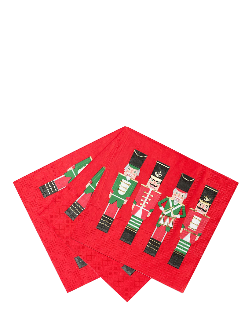 Talking Tables Nutcracker Recycled Paper Napkins, Pack of 21