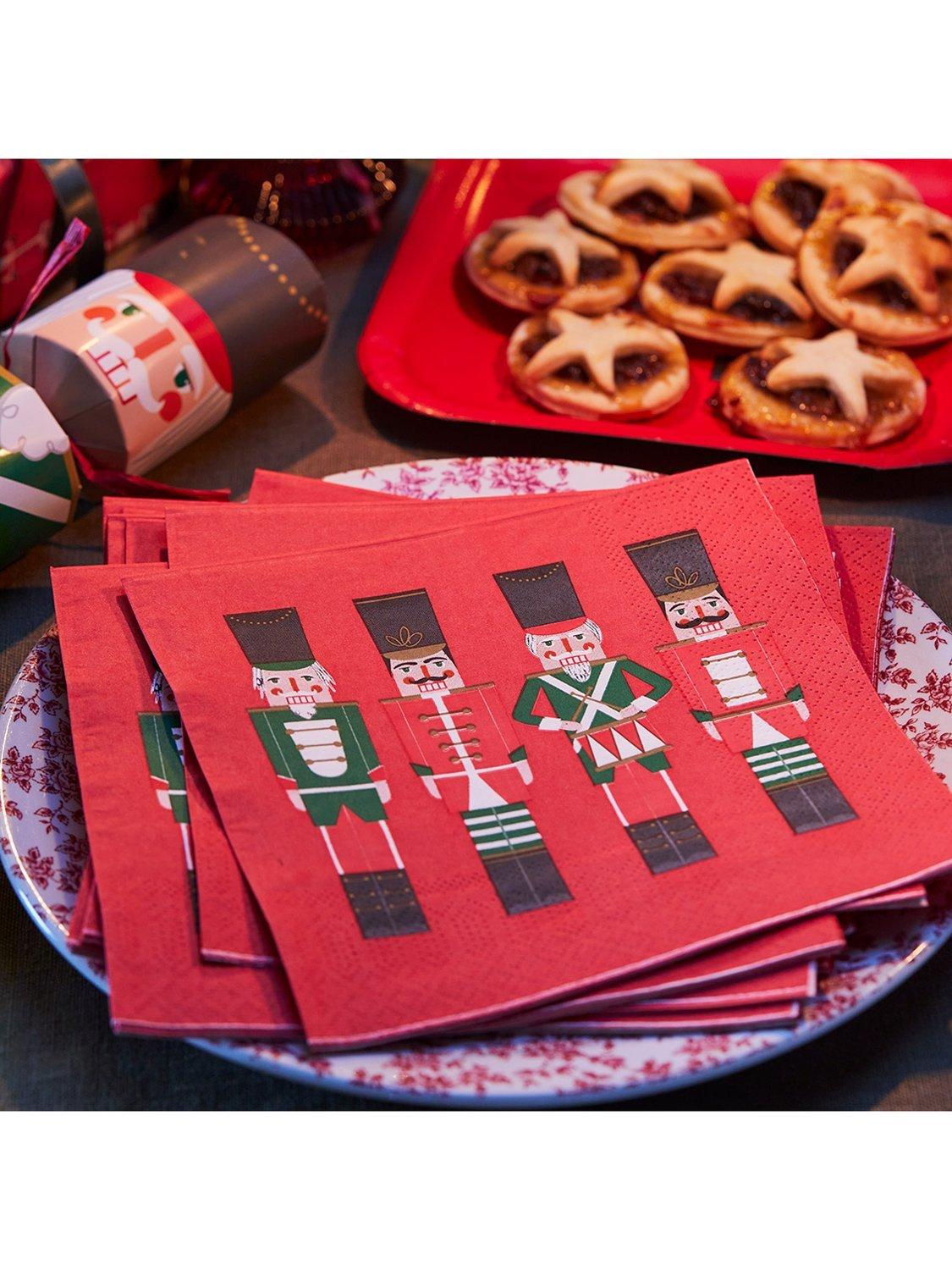 Talking Tables Nutcracker Recycled Paper Napkins, Pack of 21