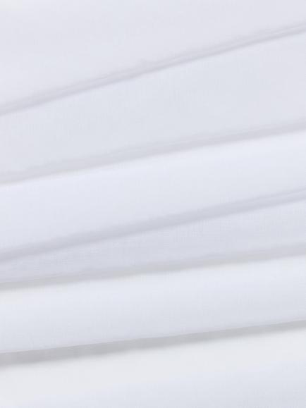 John Lewis Plain Voile Fabric, Champagne, White