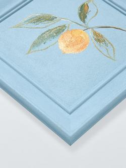 John Lewis Kitchen Art 'Lemon' Hand Painted Wall Art, 30 x 30cm, Blue - view 2, Blue