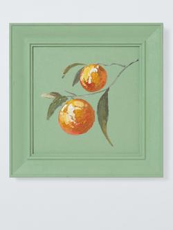 John Lewis Kitchen Art 'Orange' Hand Painted Wall Art, 30 x 30cm, Green, Green