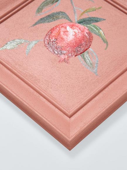 John Lewis Kitchen Art 'Pomegranate' Hand Painted Wall Art, 30 x 30cm, Pink - view 2, Pink