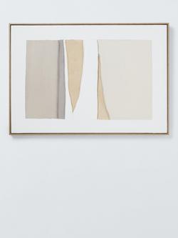 John Lewis 'Gathers Scene' Framed Hand Painted 3D Canvas, Natural - view 2, Natural