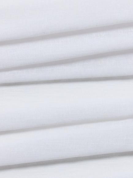 John Lewis Slub Voile Fabric, White